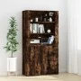 Hohes Sideboard aus geräuchertem Eichensperrholz von vidaXL, Sideboards - Ref: Foro24-3185364, Preis: 144,27 €, Rabatt: %