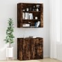 Hohes Sideboard aus geräuchertem Eichensperrholz von vidaXL, Sideboards - Ref: Foro24-3185364, Preis: 147,02 €, Rabatt: %