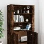 Hohes Sideboard aus geräuchertem Eichensperrholz von vidaXL, Sideboards - Ref: Foro24-3185364, Preis: 144,27 €, Rabatt: %