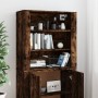 Hohes Sideboard aus geräuchertem Eichensperrholz von vidaXL, Sideboards - Ref: Foro24-3185364, Preis: 147,02 €, Rabatt: %