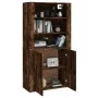 Hohes Sideboard aus geräuchertem Eichensperrholz von vidaXL, Sideboards - Ref: Foro24-3185364, Preis: 144,27 €, Rabatt: %