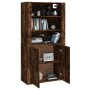 Tall smoked oak plywood sideboard by vidaXL, Sideboards - Ref: Foro24-3185364, Price: 146,83 €, Discount: %