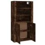 Hohes Sideboard aus geräuchertem Eichensperrholz von vidaXL, Sideboards - Ref: Foro24-3185364, Preis: 144,27 €, Rabatt: %