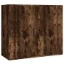 Hohes Sideboard aus geräuchertem Eichensperrholz von vidaXL, Sideboards - Ref: Foro24-3185364, Preis: 144,27 €, Rabatt: %
