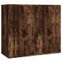 Hohes Sideboard aus geräuchertem Eichensperrholz von vidaXL, Sideboards - Ref: Foro24-3185364, Preis: 147,02 €, Rabatt: %