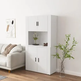 Hohes weißes Sideboard aus Sperrholz von vidaXL, Sideboards - Ref: Foro24-3185351, Preis: 161,69 €, Rabatt: %