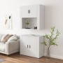 Hohes weißes Sideboard aus Sperrholz von vidaXL, Sideboards - Ref: Foro24-3185351, Preis: 158,26 €, Rabatt: %
