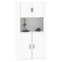 Aparador alto madera contrachapada blanco de vidaXL, Aparadores - Ref: Foro24-3185351, Precio: 158,41 €, Descuento: %