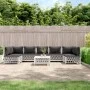 8-teiliges Gartenmöbel-Set mit Kissen aus weißem Stahl von vidaXL, Gartensets - Ref: Foro24-3186916, Preis: 529,97 €, Rabatt: %
