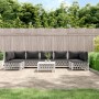 Juego de muebles de jardín 8 piezas con cojines acero blanco de vidaXL, Conjuntos de jardín - Ref: Foro24-3186916, Precio: 53...
