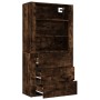 Aparador alto madera contrachapada roble ahumado de vidaXL, Aparadores - Ref: Foro24-3185396, Precio: 167,15 €, Descuento: %
