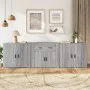 Sideboards 3 pieces Sonoma gray plywood by vidaXL, Sideboards - Ref: Foro24-3185421, Price: 263,74 €, Discount: %