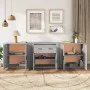 Sideboards 3 pieces Sonoma gray plywood by vidaXL, Sideboards - Ref: Foro24-3185421, Price: 263,74 €, Discount: %