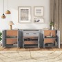 Sideboards 3 Stück Sonoma graues Sperrholz von vidaXL, Sideboards - Ref: Foro24-3185421, Preis: 268,28 €, Rabatt: %