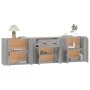 Sideboards 3 pieces Sonoma gray plywood by vidaXL, Sideboards - Ref: Foro24-3185421, Price: 263,74 €, Discount: %