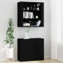 Aparador alto madera contrachapada negro de vidaXL, Aparadores - Ref: Foro24-3185392, Precio: 155,58 €, Descuento: %