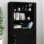 Tall black plywood sideboard by vidaXL, Sideboards - Ref: Foro24-3185392, Price: 153,51 €, Discount: %