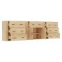3-teilige Sideboards Sperrholz Sonoma Eiche Farbe von vidaXL, Sideboards - Ref: Foro24-3185426, Preis: 275,37 €, Rabatt: %