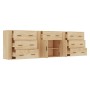 Aparadores 3 piezas madera contrachapada color roble sonoma de vidaXL, Aparadores - Ref: Foro24-3185426, Precio: 289,67 €, De...