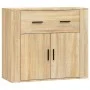 3-teilige Sideboards Sperrholz Sonoma Eiche Farbe von vidaXL, Sideboards - Ref: Foro24-3185426, Preis: 275,37 €, Rabatt: %