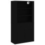 Hohes Sideboard Sperrholz schwarz von vidaXL, Sideboards - Ref: Foro24-3185376, Preis: 132,18 €, Rabatt: %