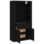 Hohes Sideboard Sperrholz schwarz von vidaXL, Sideboards - Ref: Foro24-3185376, Preis: 132,18 €, Rabatt: %