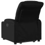 Sillón de masaje elevable eléctrico cuero sintético negro