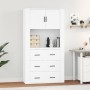 Aparador alto madera contrachapada blanco de vidaXL, Aparadores - Ref: Foro24-3185383, Precio: 172,15 €, Descuento: %