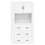 Hohes Sideboard aus weißem Sperrholz von vidaXL, Sideboards - Ref: Foro24-3185383, Preis: 169,44 €, Rabatt: %