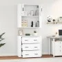 Hohes Sideboard aus weißem Sperrholz von vidaXL, Sideboards - Ref: Foro24-3185383, Preis: 169,44 €, Rabatt: %