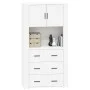 Hohes Sideboard aus weißem Sperrholz von vidaXL, Sideboards - Ref: Foro24-3185383, Preis: 169,44 €, Rabatt: %