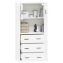 Aparador alto madera contrachapada blanco de vidaXL, Aparadores - Ref: Foro24-3185383, Precio: 172,15 €, Descuento: %