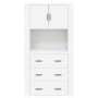 Aparador alto madera contrachapada blanco de vidaXL, Aparadores - Ref: Foro24-3185383, Precio: 172,15 €, Descuento: %