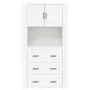 Hohes Sideboard aus weißem Sperrholz von vidaXL, Sideboards - Ref: Foro24-3185383, Preis: 169,44 €, Rabatt: %