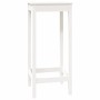 Hoher Stehtisch aus massivem weißem Kiefernholz 50x50x110 cm von vidaXL, Küchen- und Esstische - Ref: Foro24-833264, Preis: 6...