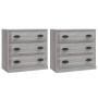 Sideboards 2 Stück Sonoma graues Sperrholz von vidaXL, Sideboards - Ref: Foro24-3185245, Preis: 189,29 €, Rabatt: %