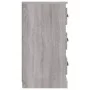Aparadores 2 piezas madera contrachapada gris Sonoma de vidaXL, Aparadores - Ref: Foro24-3185245, Precio: 186,36 €, Descuento: %
