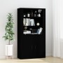 Tall black plywood sideboard by vidaXL, Sideboards - Ref: Foro24-3185360, Price: 139,90 €, Discount: %