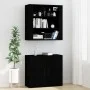 Aparador alto madera contrachapada negro de vidaXL, Aparadores - Ref: Foro24-3185360, Precio: 140,58 €, Descuento: %