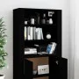 Aparador alto madera contrachapada negro de vidaXL, Aparadores - Ref: Foro24-3185360, Precio: 140,58 €, Descuento: %