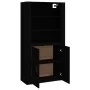Aparador alto madera contrachapada negro de vidaXL, Aparadores - Ref: Foro24-3185360, Precio: 140,58 €, Descuento: %