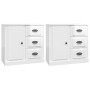 2 plywood white gloss sideboards by vidaXL, Sideboards - Ref: Foro24-3185225, Price: 166,69 €, Discount: %