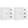 2 plywood white gloss sideboards by vidaXL, Sideboards - Ref: Foro24-3185225, Price: 164,45 €, Discount: %