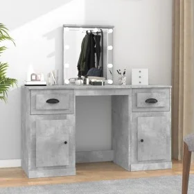 Concrete gray LED dressing table 130x50x132.5 cm by vidaXL, Bedroom Dressers - Ref: Foro24-3185347, Price: 161,86 €, Discount: %