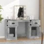 Concrete gray LED dressing table 130x50x132.5 cm by vidaXL, Bedroom Dressers - Ref: Foro24-3185347, Price: 163,99 €, Discount: %