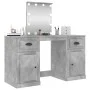 Concrete gray LED dressing table 130x50x132.5 cm by vidaXL, Bedroom Dressers - Ref: Foro24-3185347, Price: 163,99 €, Discount: %