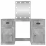 Concrete gray LED dressing table 130x50x132.5 cm by vidaXL, Bedroom Dressers - Ref: Foro24-3185347, Price: 163,99 €, Discount: %