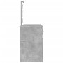 Betongrauer LED-Schminktisch 130x50x132,5 cm von vidaXL, Schlafzimmerkommoden - Ref: Foro24-3185347, Preis: 163,99 €, Rabatt: %