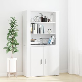 Hohes weißes Sideboard aus Sperrholz von vidaXL, Sideboards - Ref: Foro24-3185359, Preis: 143,07 €, Rabatt: %