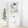 Hohes weißes Sideboard aus Sperrholz von vidaXL, Sideboards - Ref: Foro24-3185359, Preis: 141,58 €, Rabatt: %